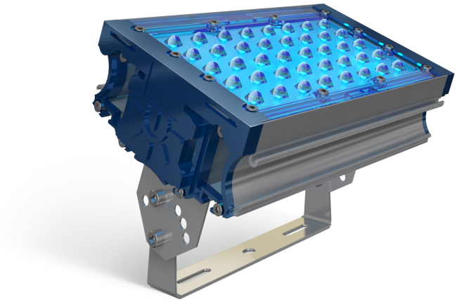 Картинка светодиодный светильник  Технологии света TL-PROM 50 PR Plus FL (К40) Blue 36Вт 450К 