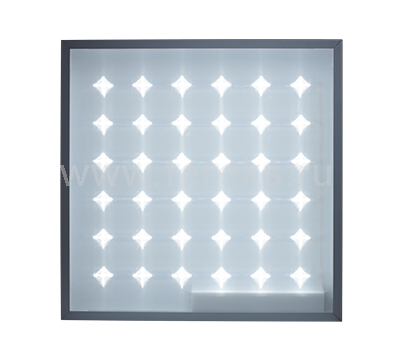 Картинка светодиодный светильник  Ферекс Офис Грильято 30Вт 595х595 4000К 