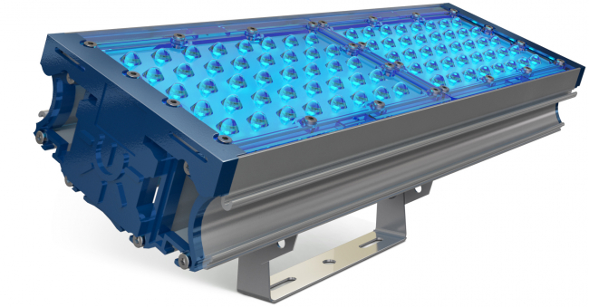 Картинка светодиодный светильник  Технологии света TL-PROM 100 PR Plus FL (К30) Blue 73Вт 450К 